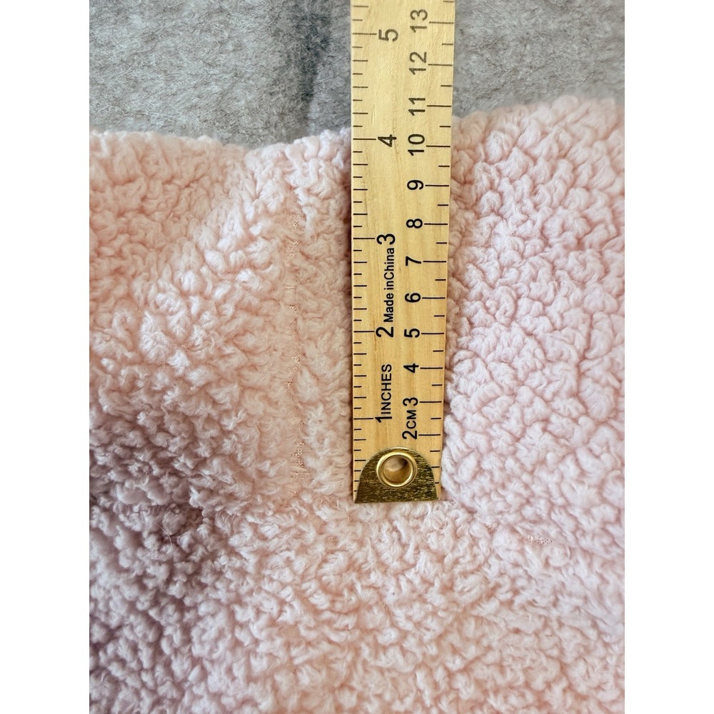 Lukka Lux Womens Pink Sherpa Fleece Pullover Turtleneck Sweater Size Large - Picture 12 of 12